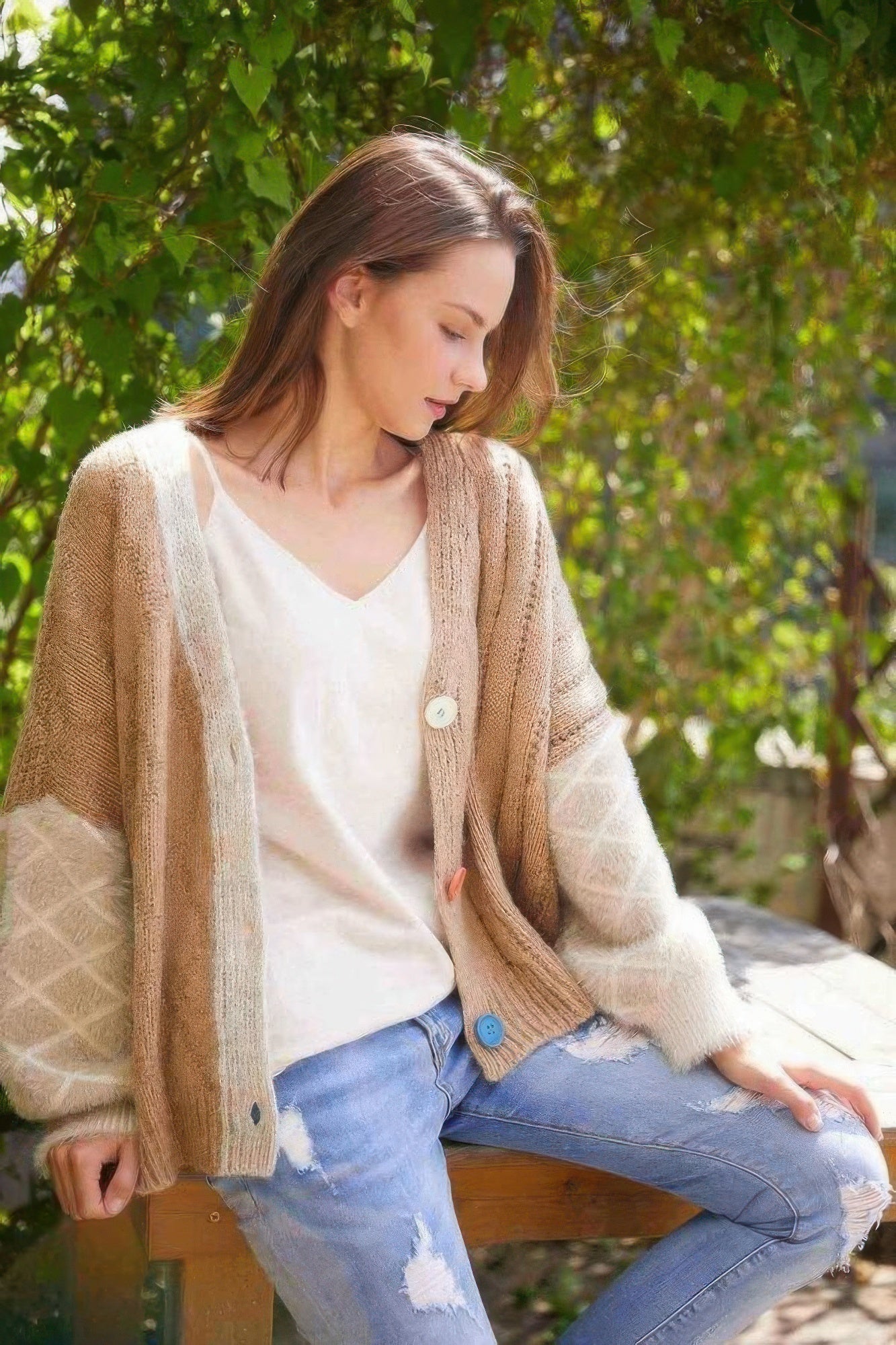 Front Drop Shoulder Cardigan - Wear Arielle