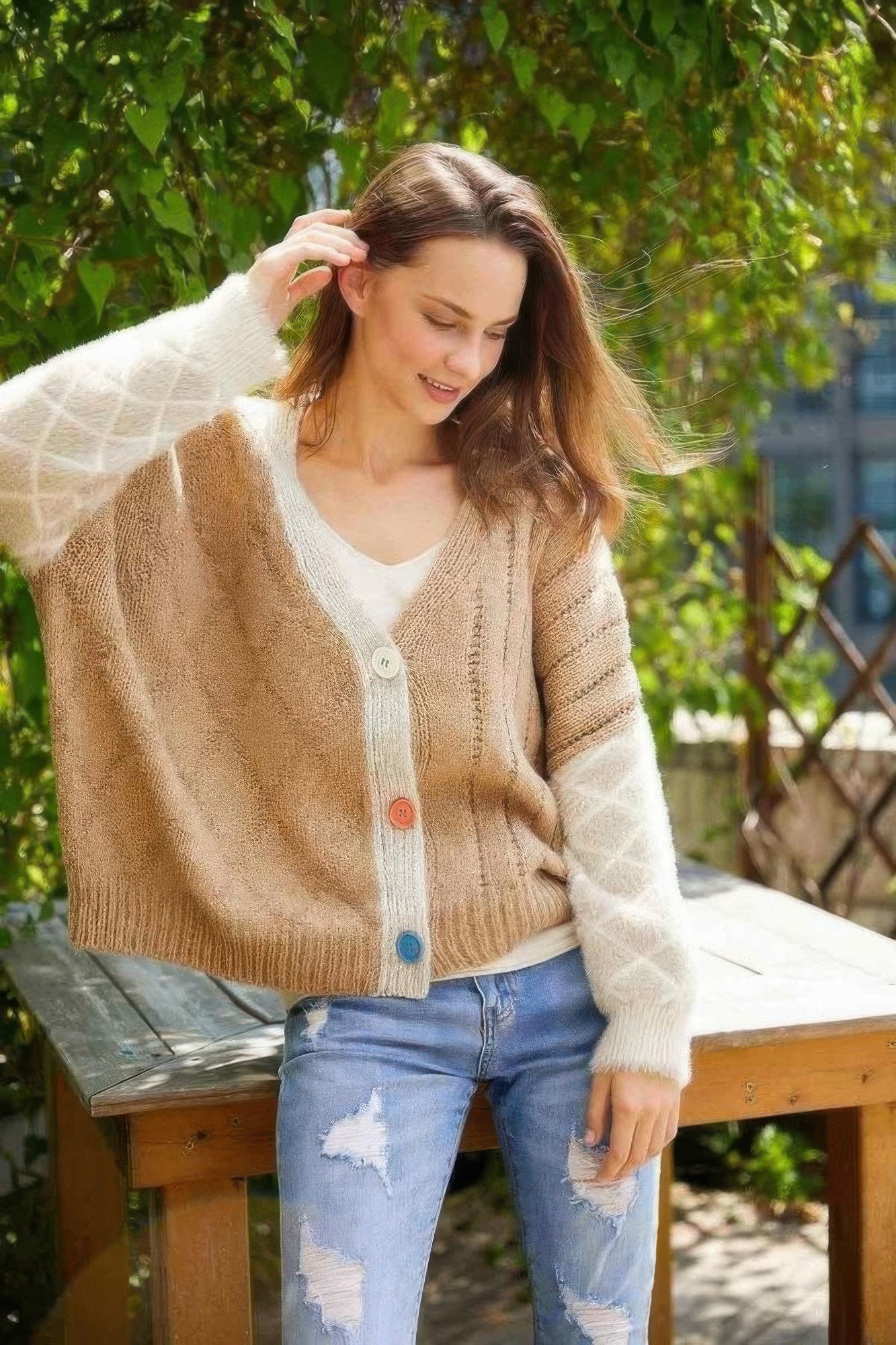 Front Drop Shoulder Cardigan - Wear Arielle
