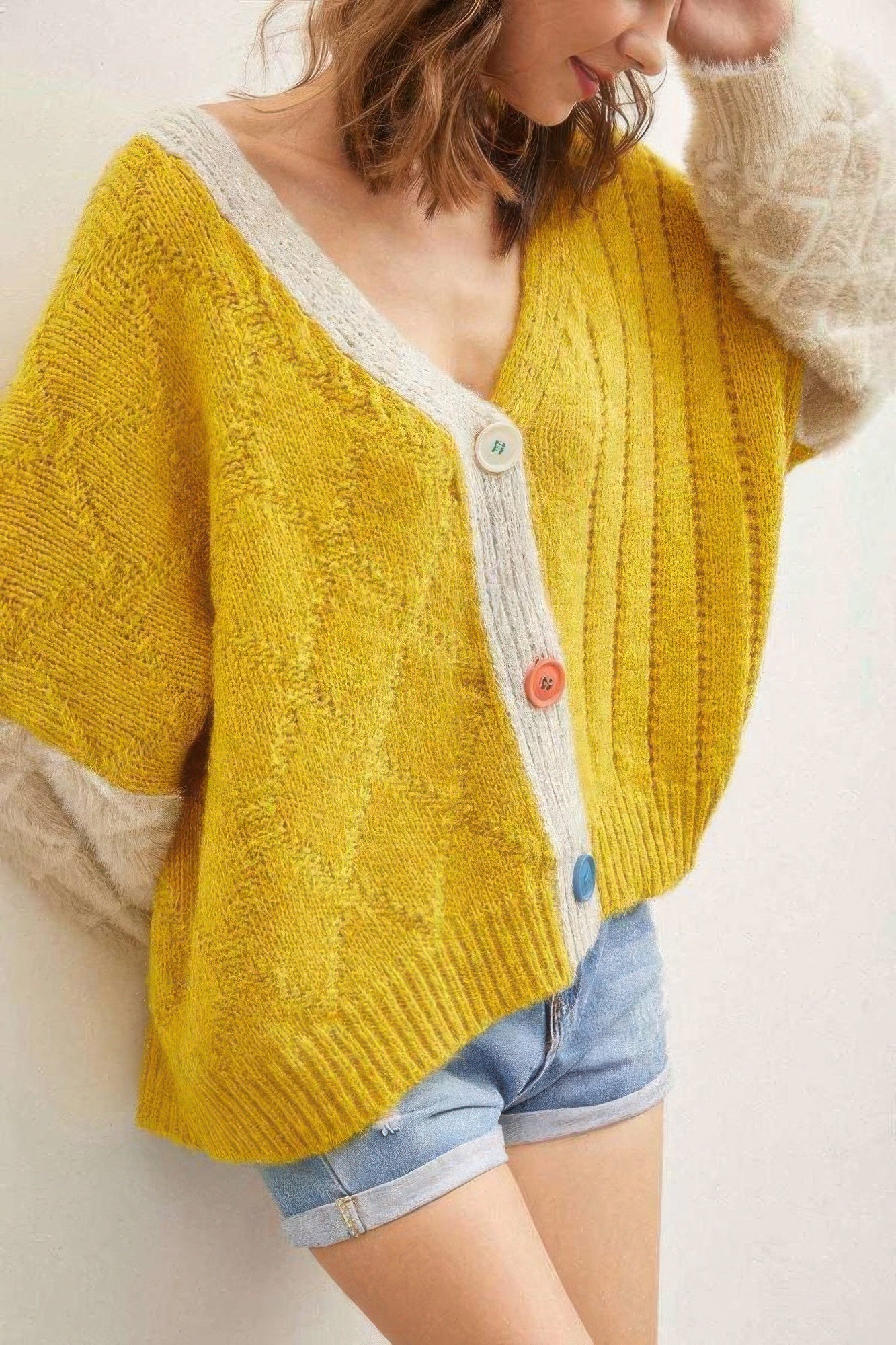 Front Drop Shoulder Cardigan - Wear Arielle