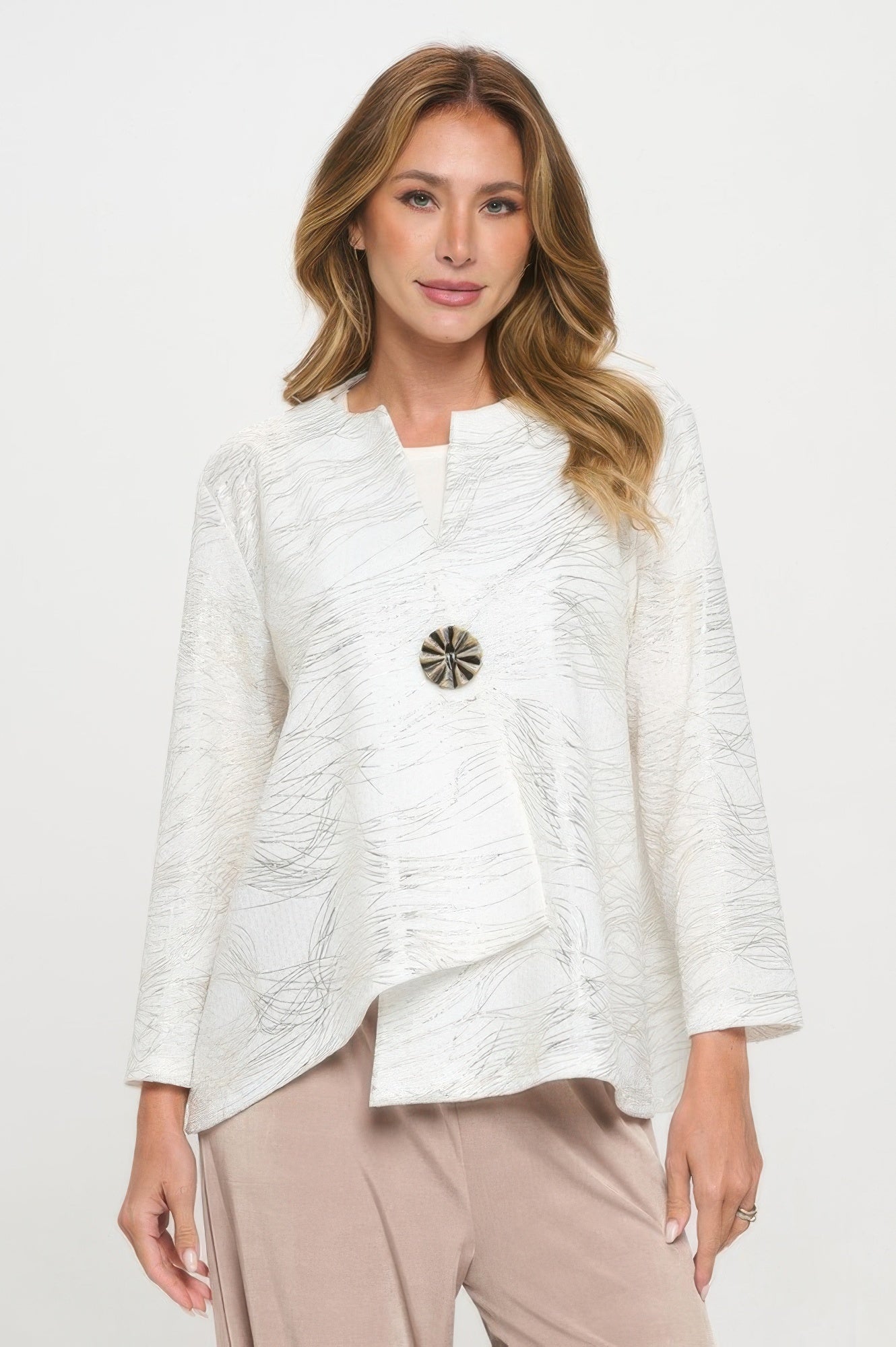 Fukuro Jacquard Button Jacket W/foil - Wear Arielle