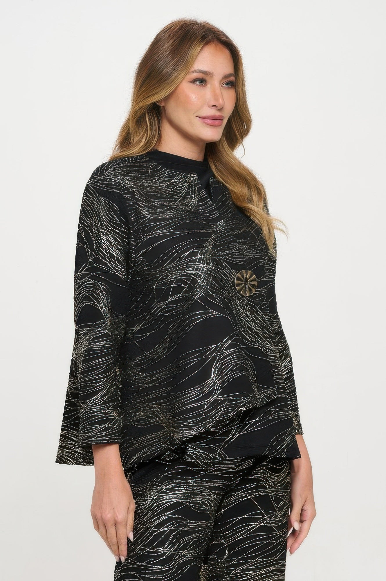 Fukuro Jacquard Button Jacket W/foil - Wear Arielle