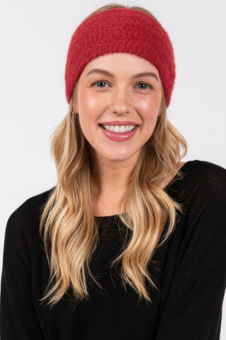 Fuzzy Cable Knit Headband - Wear Arielle