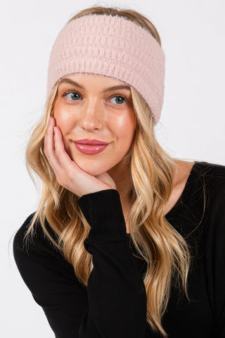 Fuzzy Cable Knit Headband - Wear Arielle