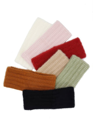 Fuzzy Cable Knit Headband - Wear Arielle