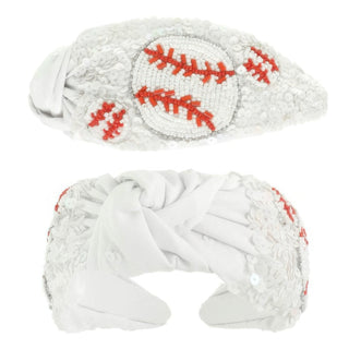 Game Day Baseball Top Knotted Headband - Wear Arielle