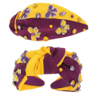 Game Day Bow Top Knotted Headband - Wear Arielle