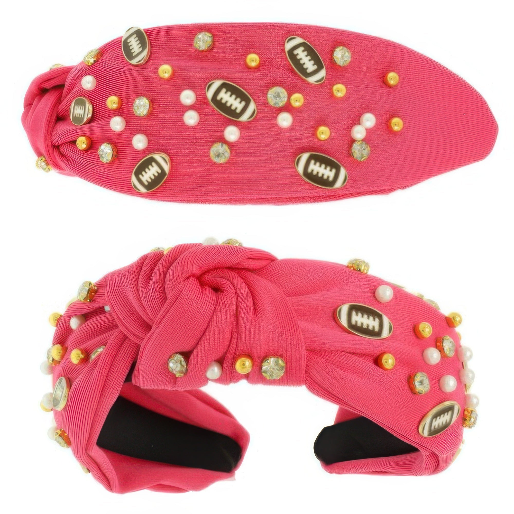 Game Day Football Theme Top Knotted Headband - Wear Arielle