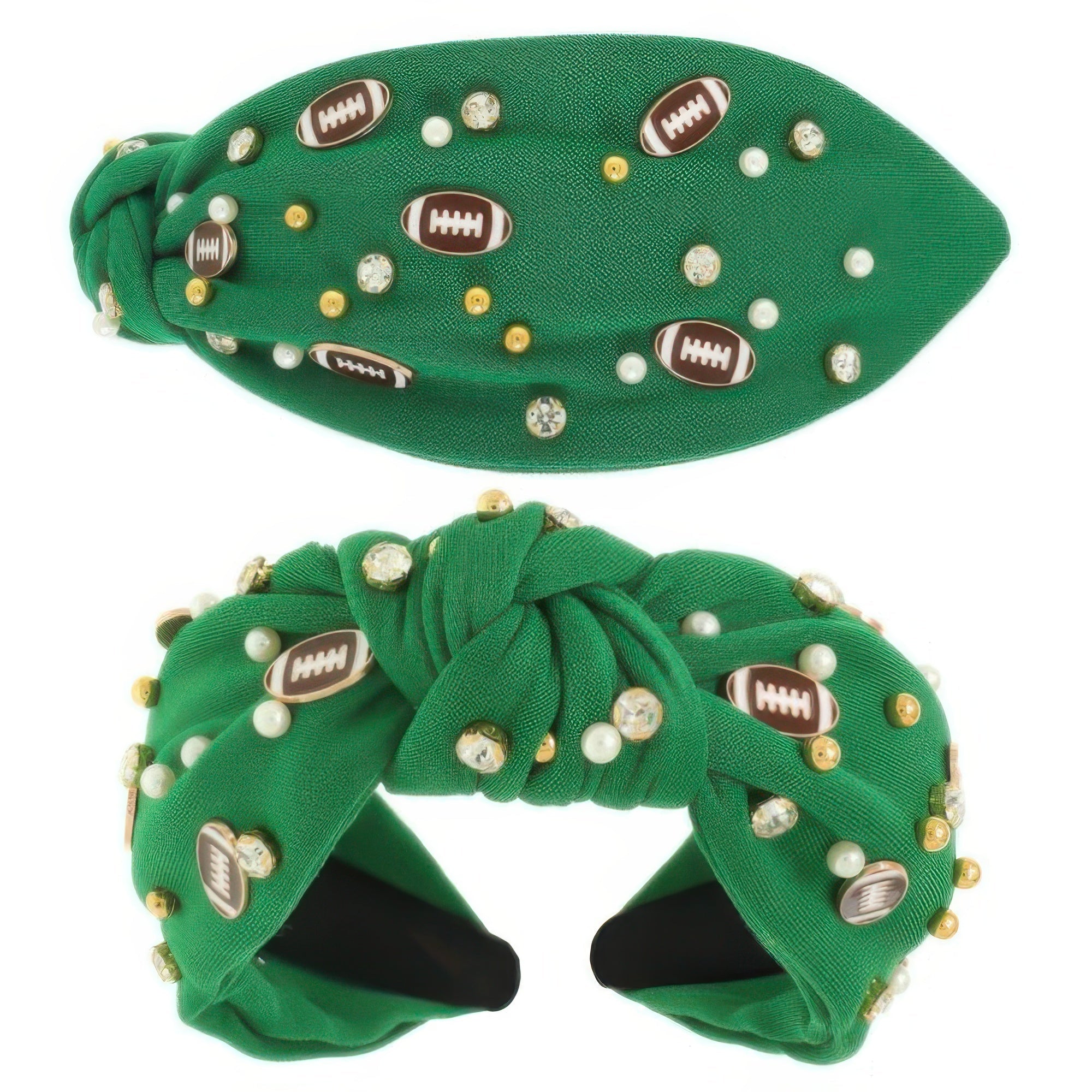 Game Day Football Theme Top Knotted Headband - Wear Arielle