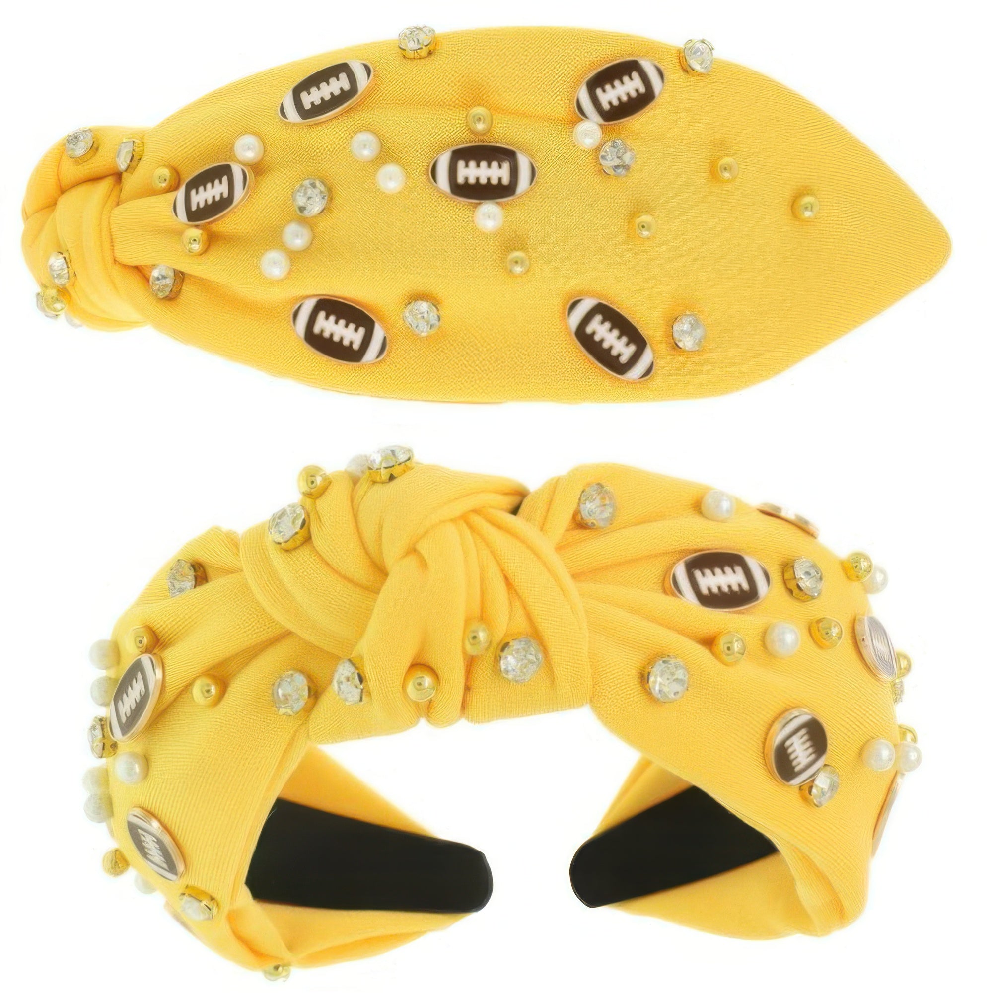 Game Day Football Theme Top Knotted Headband - Wear Arielle