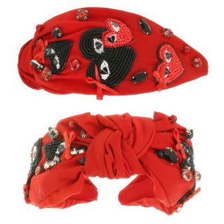 Game Day Heart Top Knotted Headband - Wear Arielle