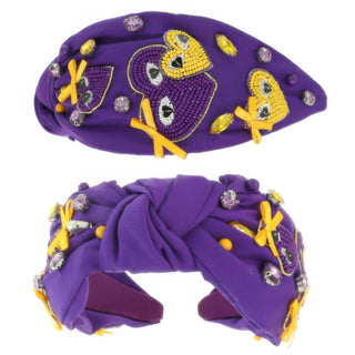 Game Day Heart Top Knotted Headband - Wear Arielle
