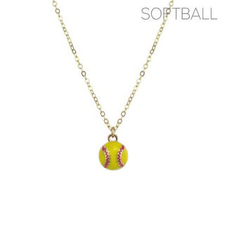 Gameday Baseball Softball Pendant Necklace - Wear Arielle
