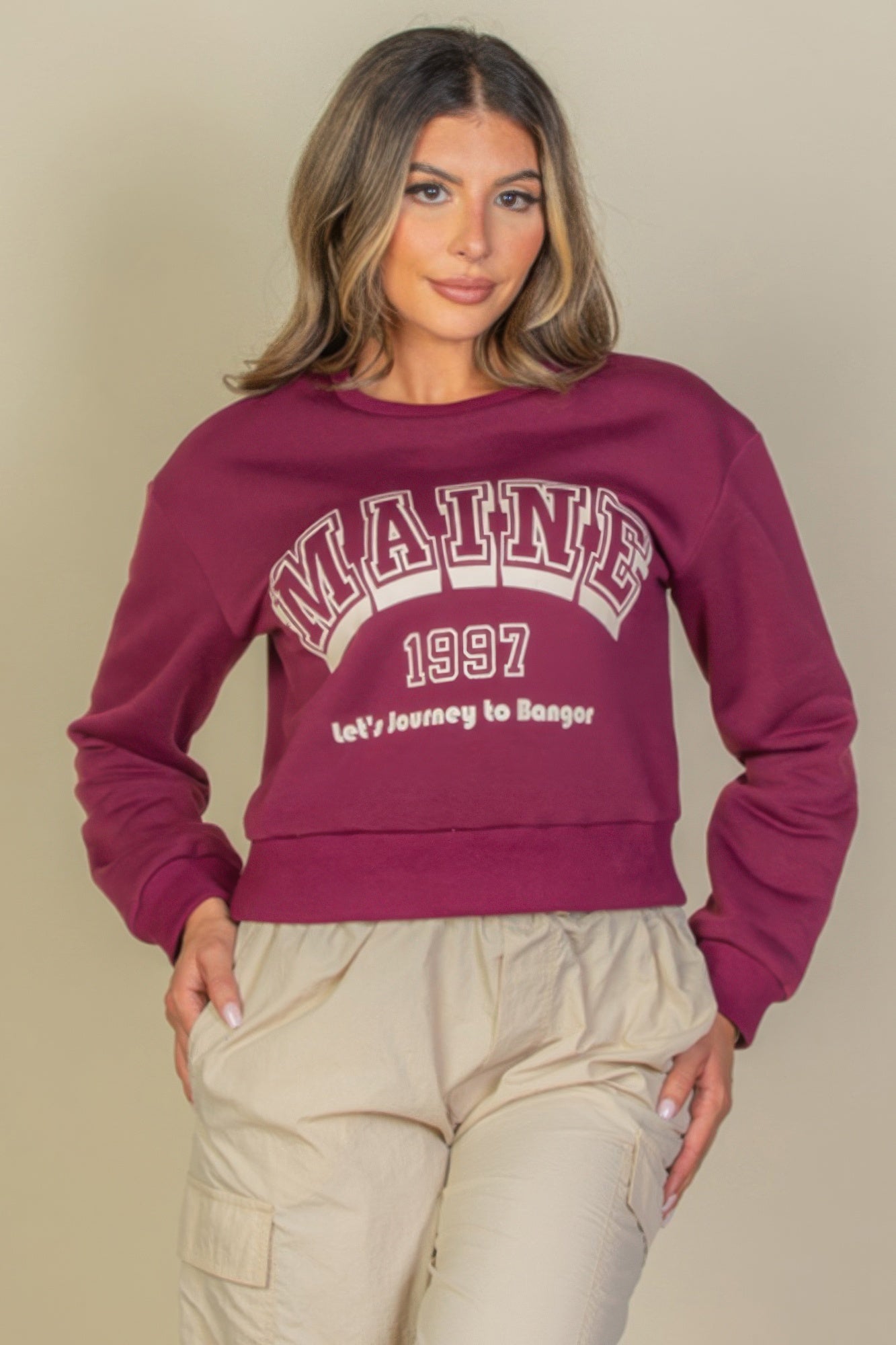 Graphic Drop Shoulder Sweatshirt - Wear Arielle