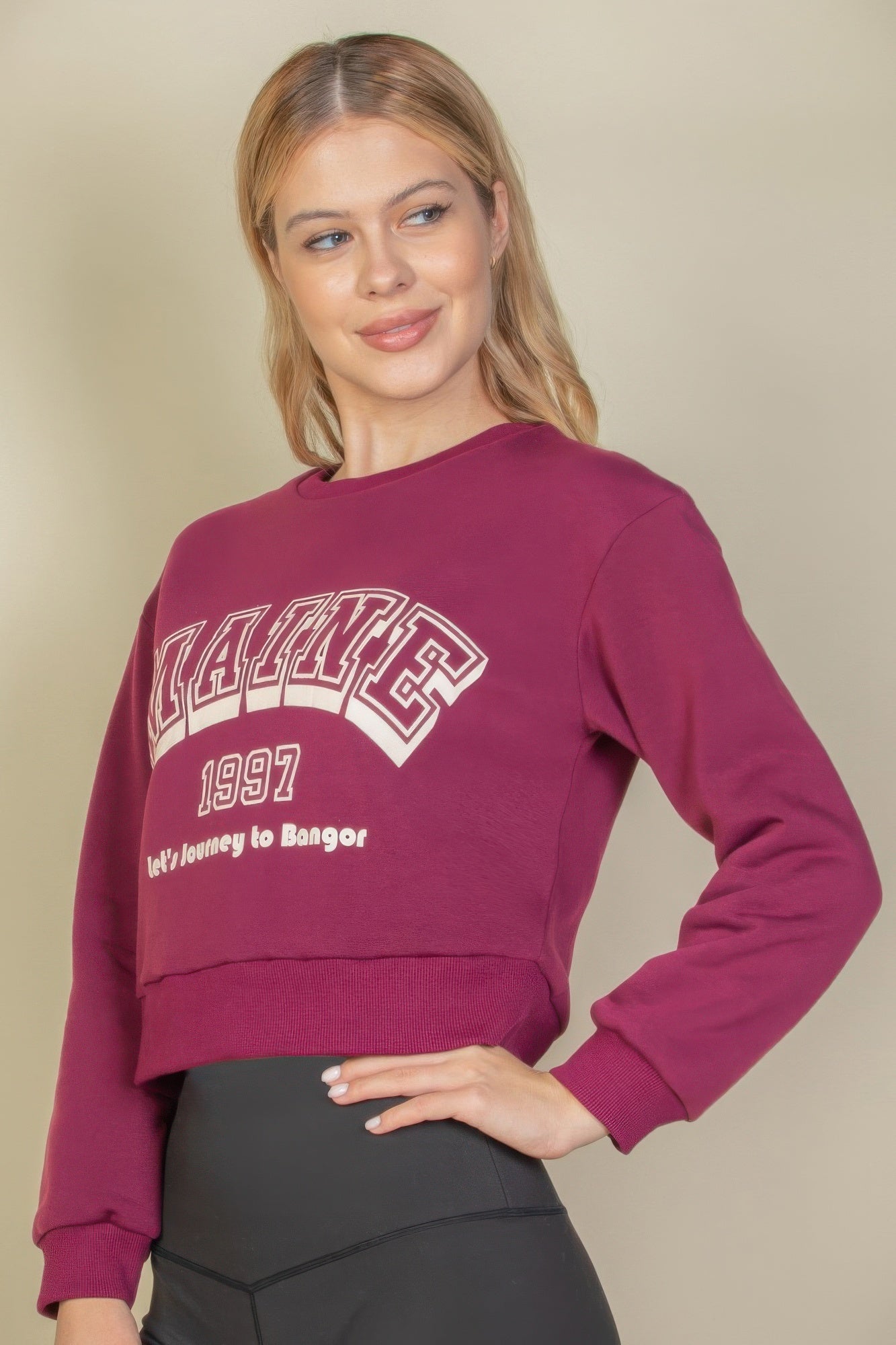 Graphic Drop Shoulder Sweatshirt - Wear Arielle