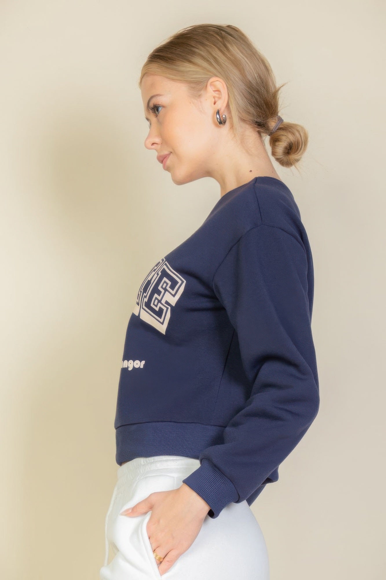 Graphic Drop Shoulder Sweatshirt - Wear Arielle