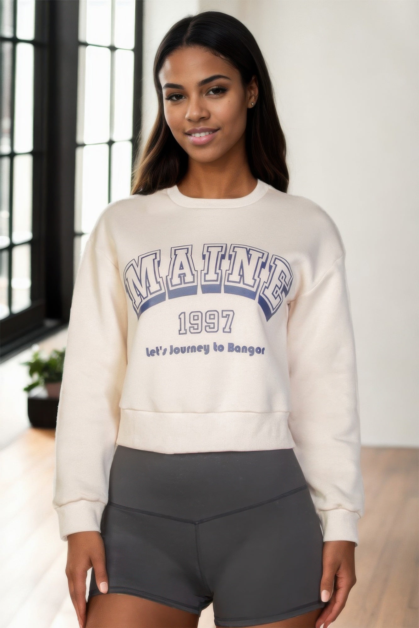 Graphic Drop Shoulder Sweatshirt - Wear Arielle