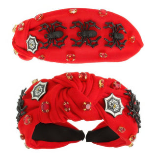 Halloween Spooky Spider Charm Top Knot Headband - Wear Arielle