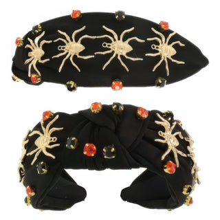 Halloween Spooky Spider Charm Top Knot Headband - Wear Arielle
