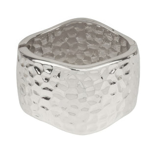 Hammered Finish Bangle Bracelet - Wear Arielle