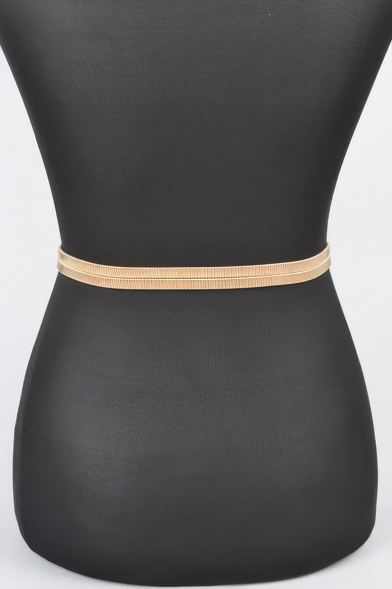 Hammered Metal Buckle Stretch Belt - Wear Arielle