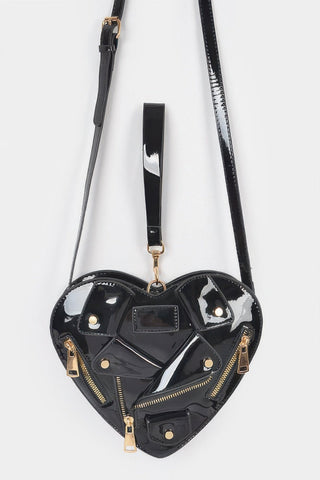 Heart Shape Jacket Crossbody Bag - Wear Arielle