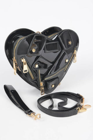Heart Shape Jacket Crossbody Bag - Wear Arielle