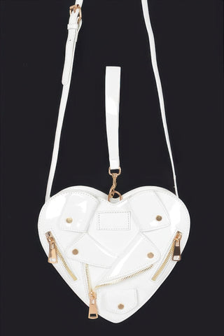 Heart Shape Jacket Crossbody Bag - Wear Arielle