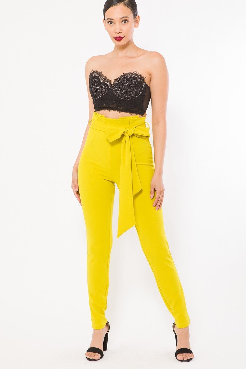 High Waist Fashion Skinny Pants - Wear Arielle