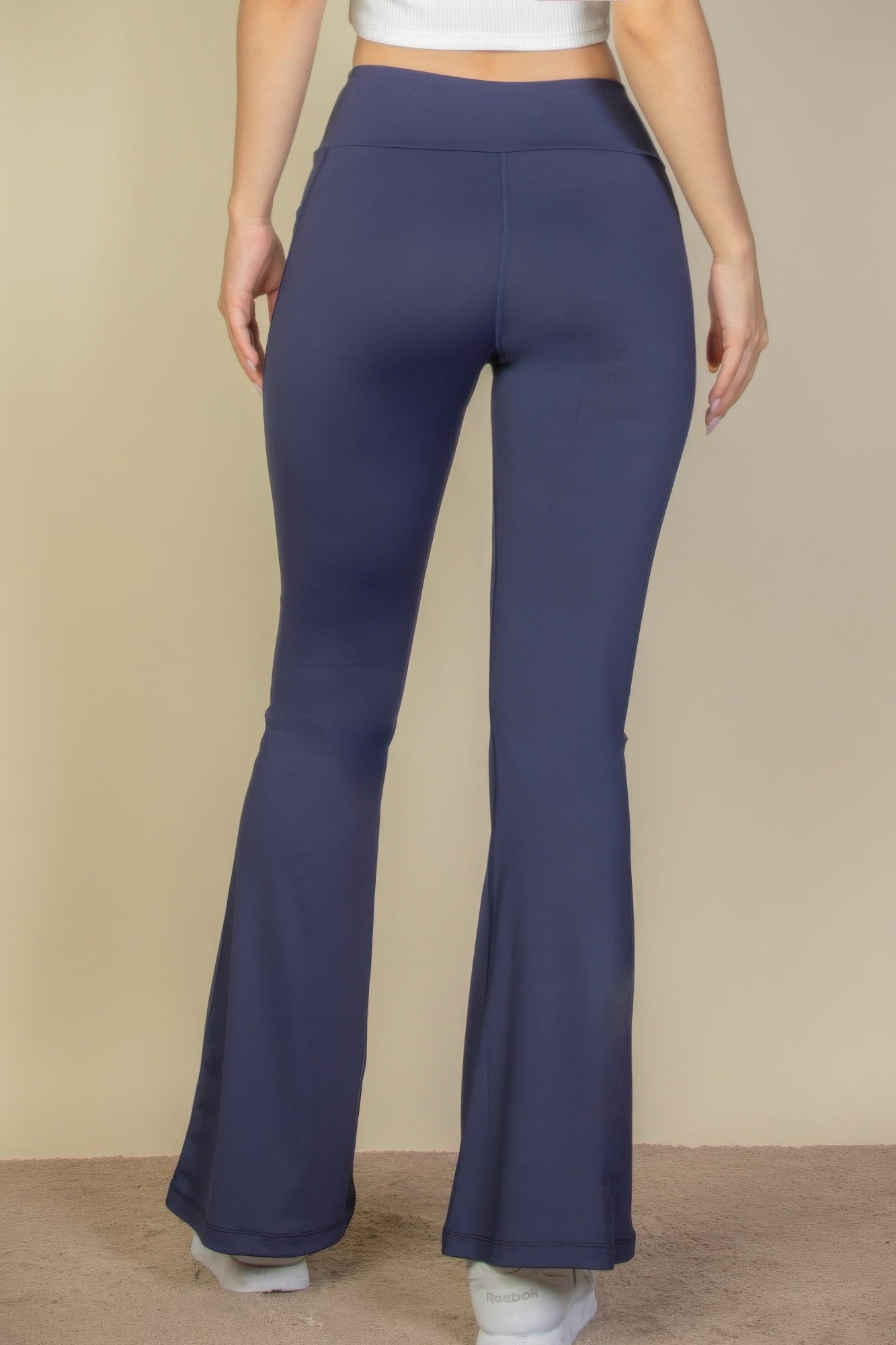 High Waist Side Pocket Flare Leggings - Wear Arielle