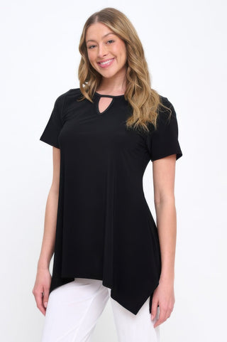 Hit Key Hole Sharkbite Hem Top - Wear Arielle