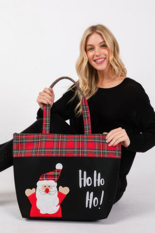 Ho Ho Ho Letter Santa Christmas Tote Bag - Wear Arielle