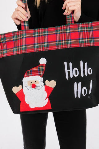 Ho Ho Ho Letter Santa Christmas Tote Bag - Wear Arielle