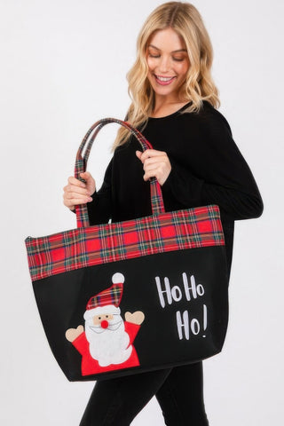 Ho Ho Ho Letter Santa Christmas Tote Bag - Wear Arielle