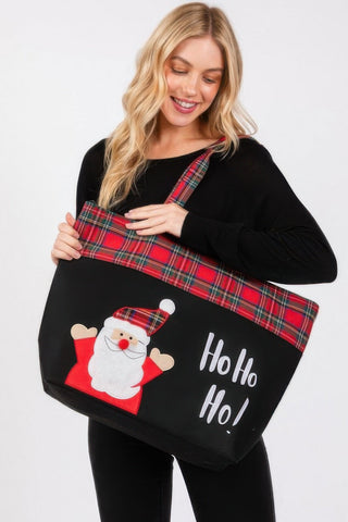 Ho Ho Ho Letter Santa Christmas Tote Bag - Wear Arielle