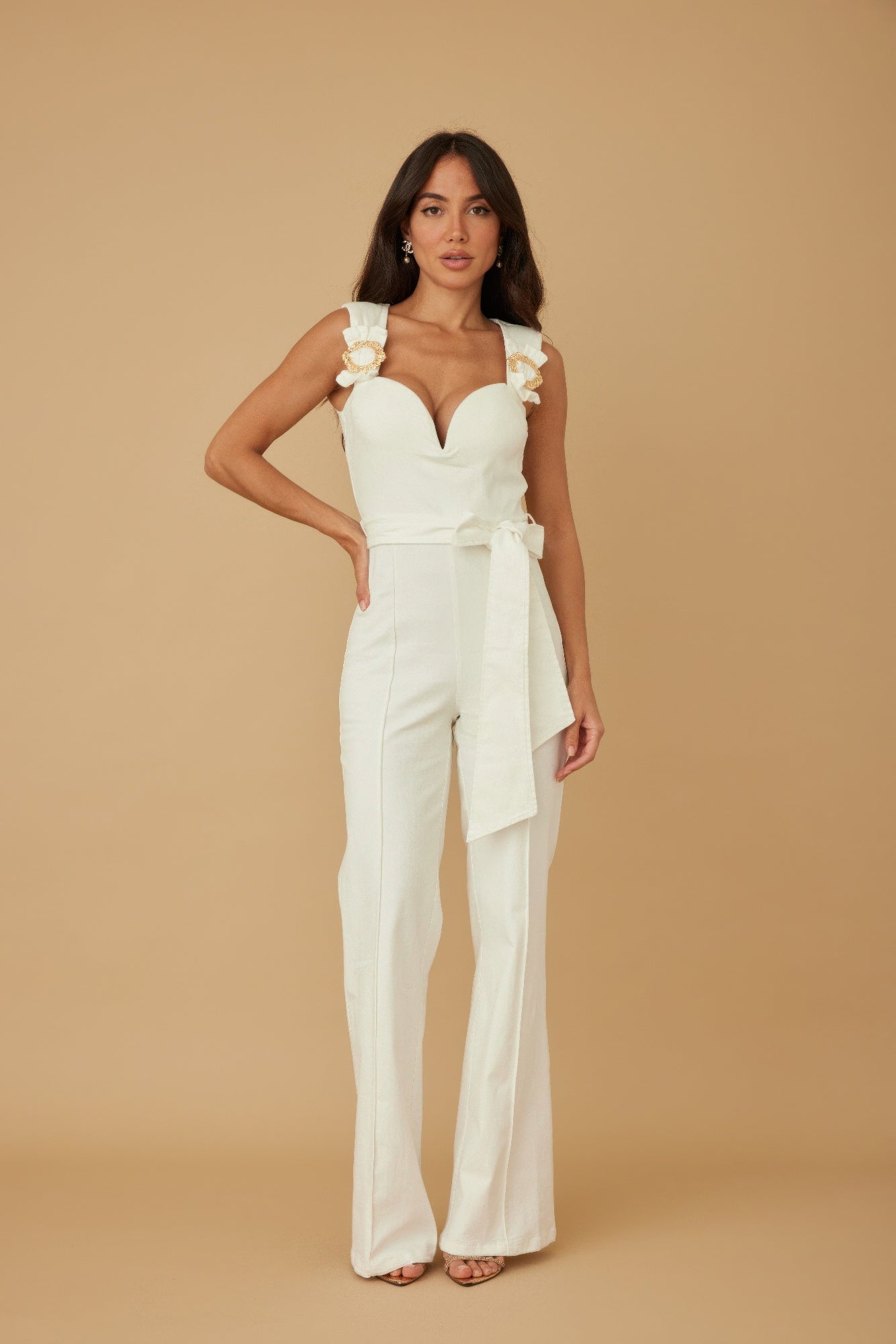 Intertwined Ring Detail With Strap Jumpsuit - Wear Arielle