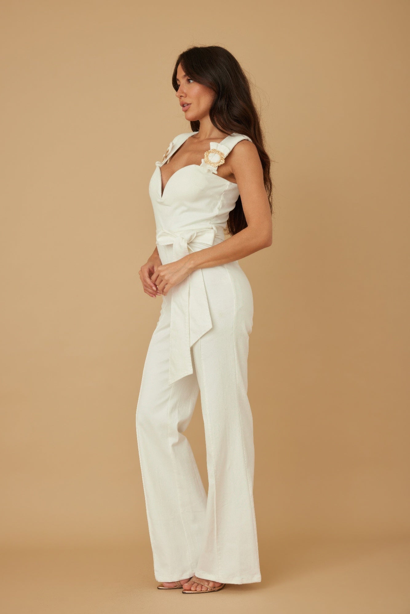 Intertwined Ring Detail With Strap Jumpsuit - Wear Arielle