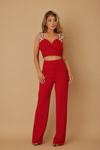 Jewel Beaded Ribbon Bow Sets - Wear Arielle