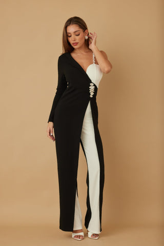 Jewel One Strap Shoulder Jumpsuit - Wear Arielle
