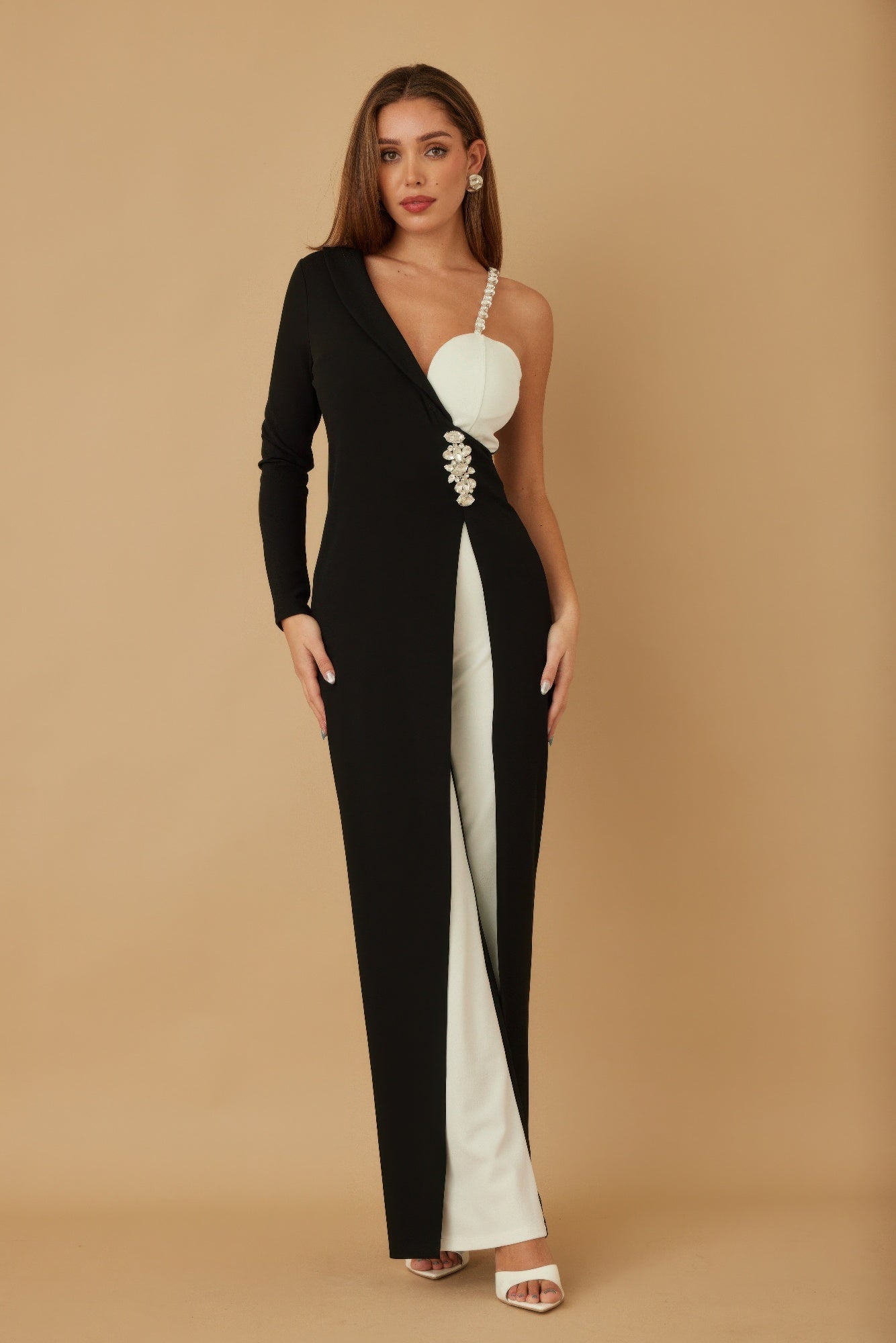 Jewel One Strap Shoulder Jumpsuit - Wear Arielle