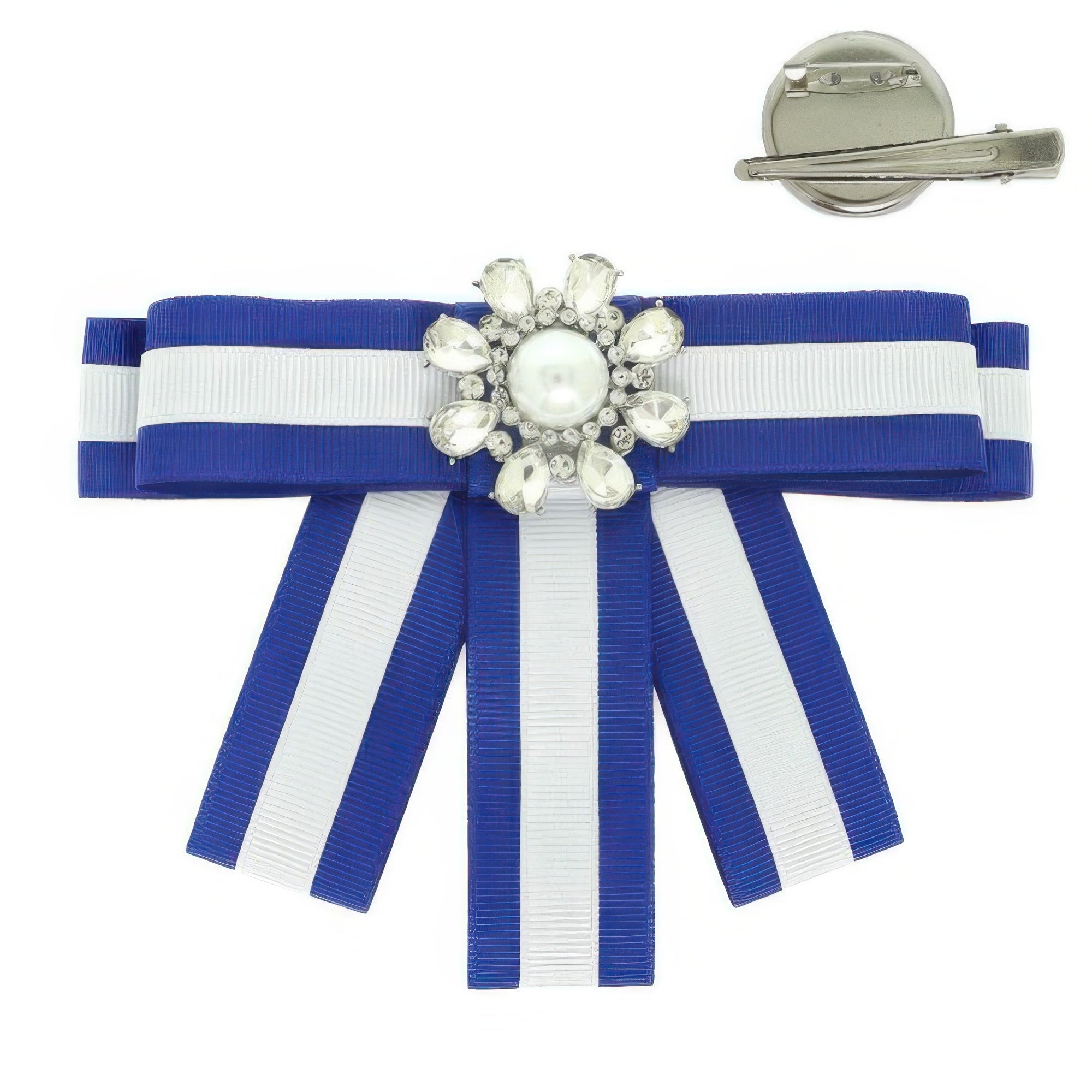 Jeweled Ribbon Hair Clip / Brooch Pin - Wear Arielle