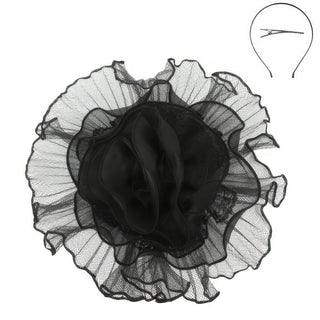 Lace Mesh Flower Headband Fascinator - Wear Arielle
