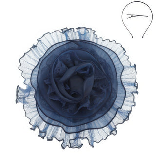 Lace Mesh Flower Headband Fascinator - Wear Arielle