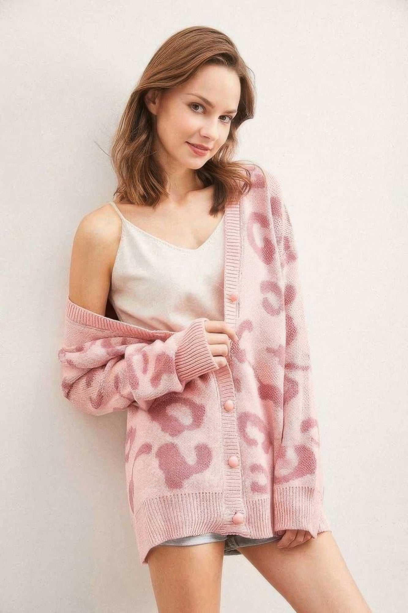 Leopard Button Down Cardigan - Wear Arielle