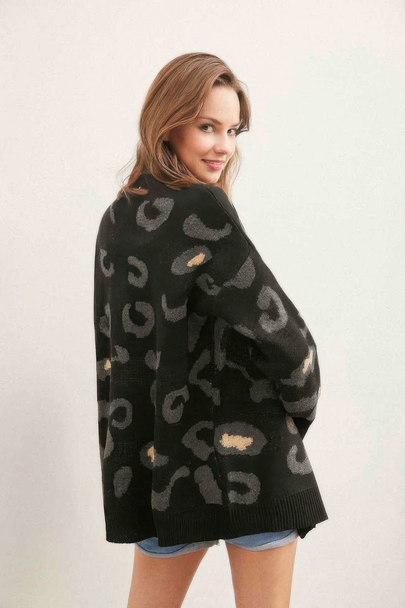 Leopard Button Down Cardigan - Wear Arielle