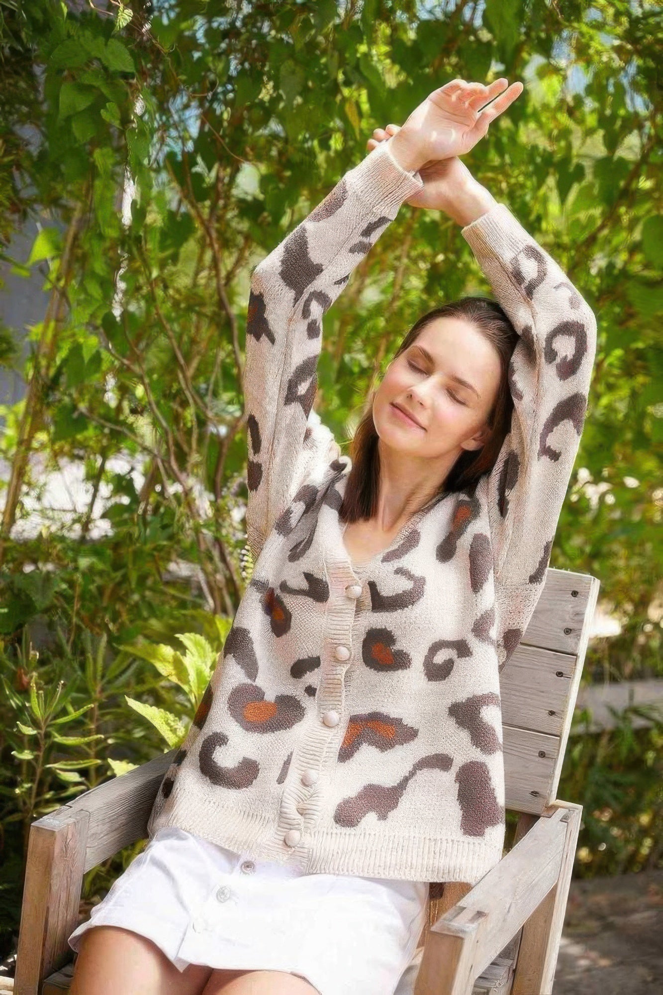 Leopard Button Down Cardigan - Wear Arielle