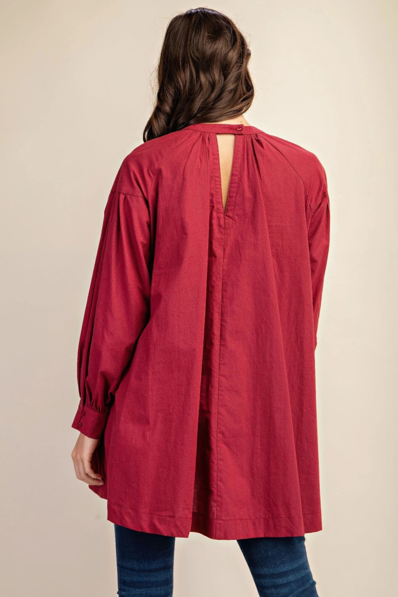 Long sleeve mini dress with lace detail - Wear Arielle