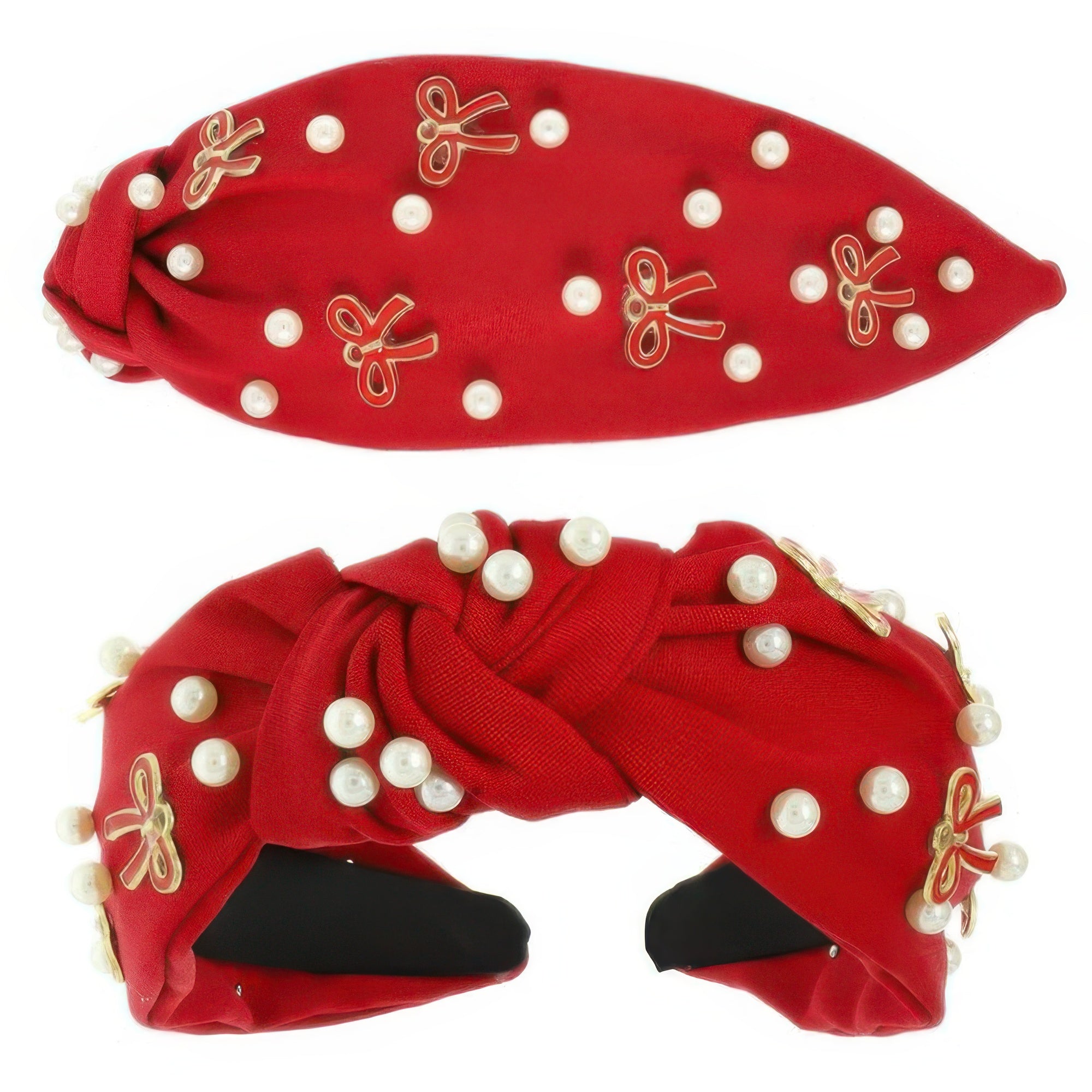 Long Tail Bow Theme Jeweled Headband - Wear Arielle