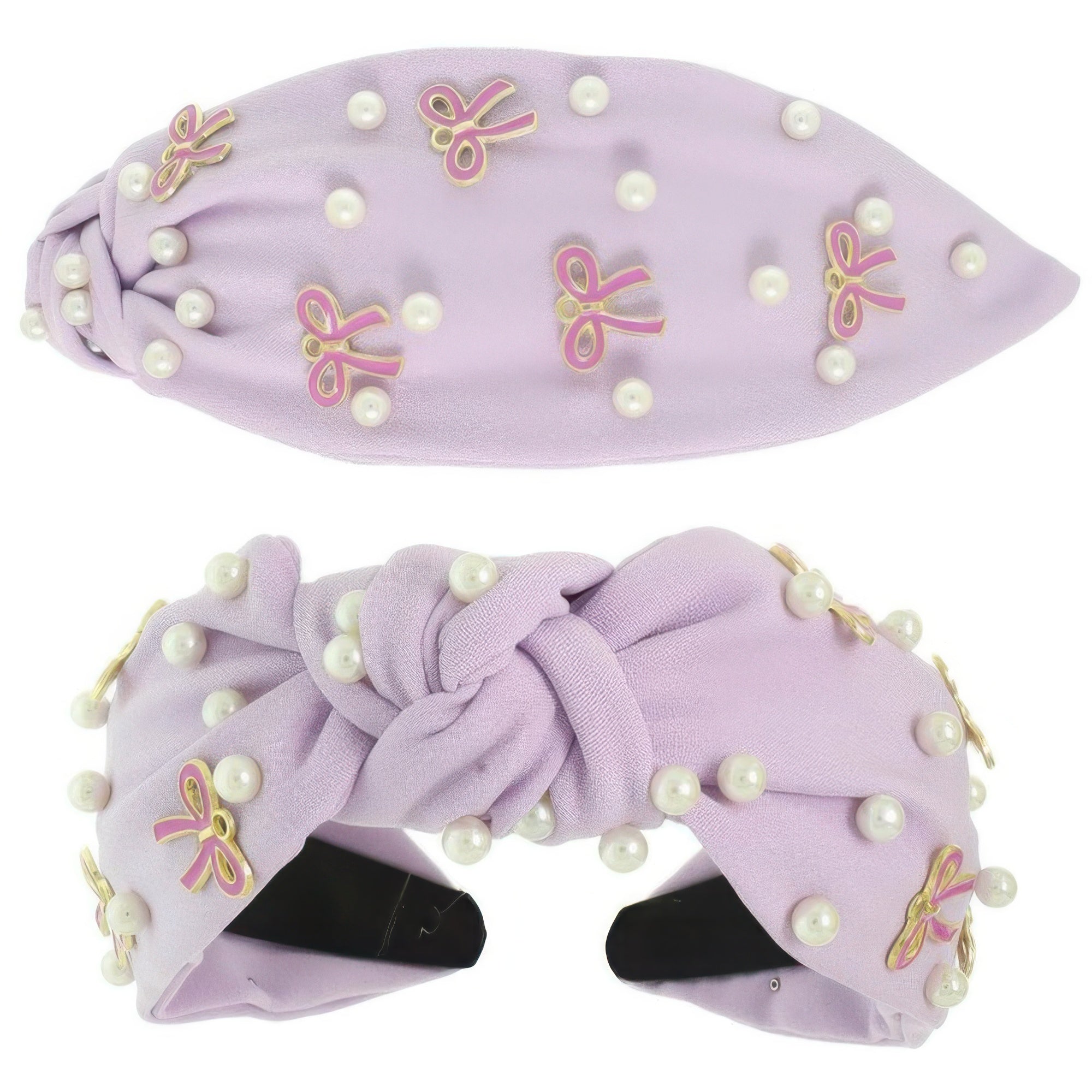 Long Tail Bow Theme Jeweled Headband - Wear Arielle