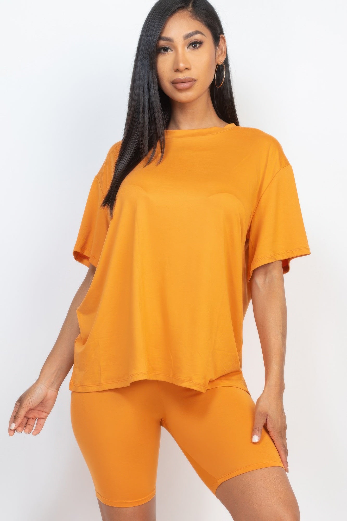 Loose Fit Top & Biker Shorts Set - Wear Arielle