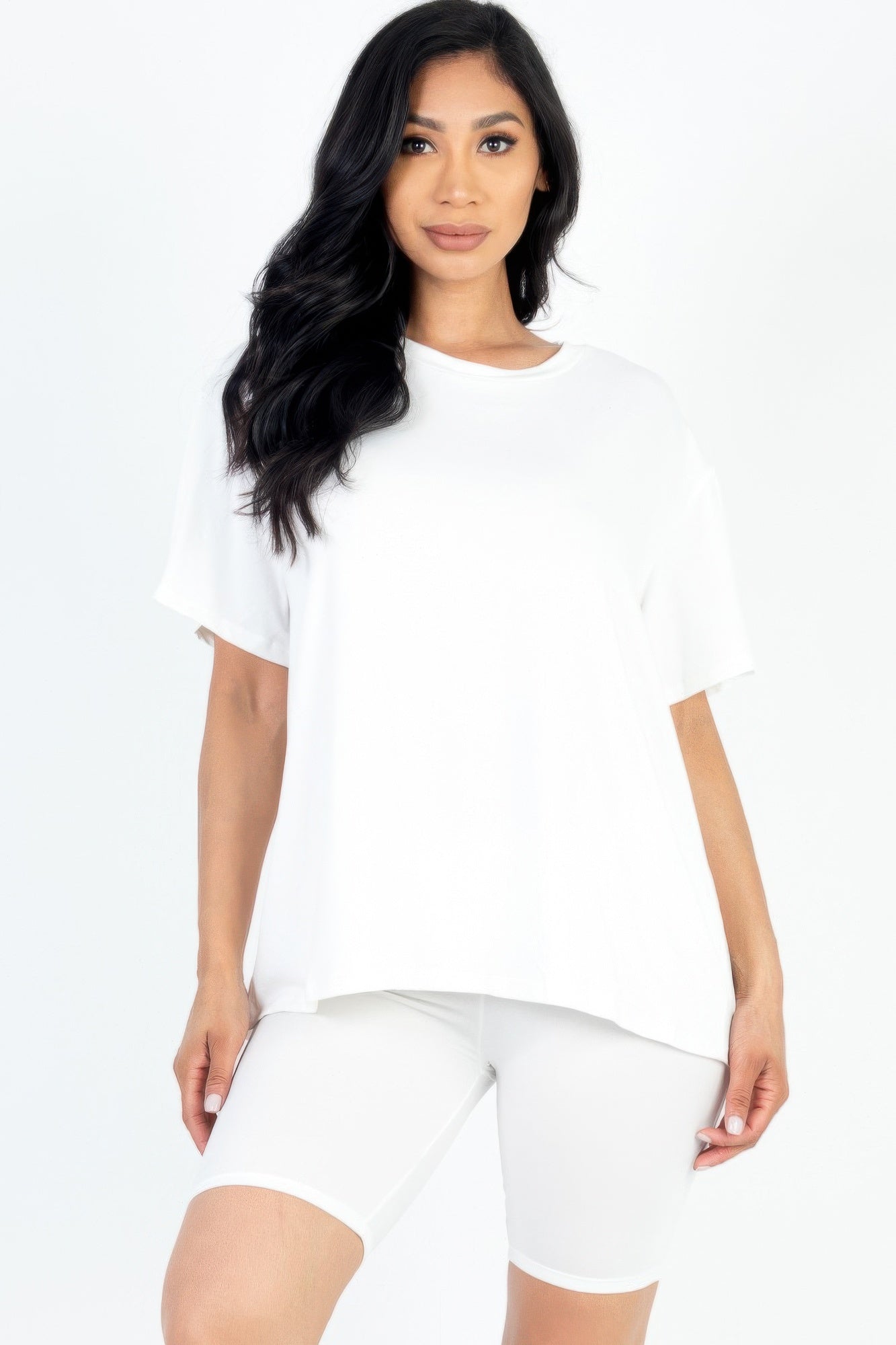 Loose Fit Top & Biker Shorts Set - Wear Arielle